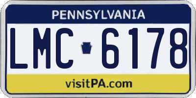 PA license plate LMC6178