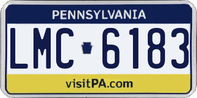PA license plate LMC6183