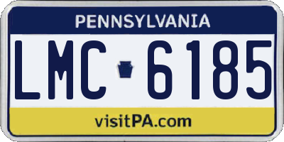 PA license plate LMC6185