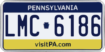 PA license plate LMC6186