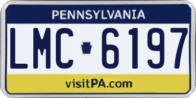 PA license plate LMC6197