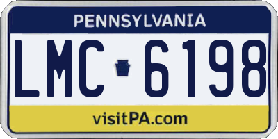 PA license plate LMC6198