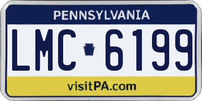 PA license plate LMC6199