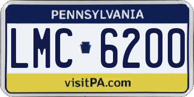 PA license plate LMC6200