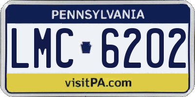 PA license plate LMC6202