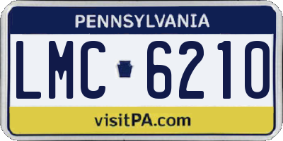 PA license plate LMC6210