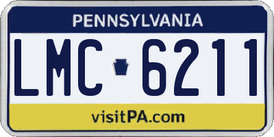 PA license plate LMC6211
