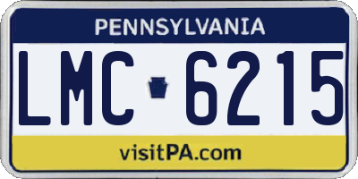 PA license plate LMC6215