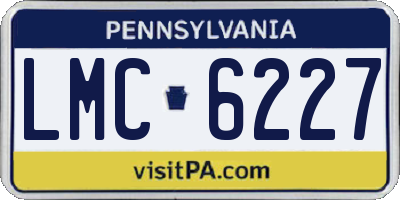 PA license plate LMC6227
