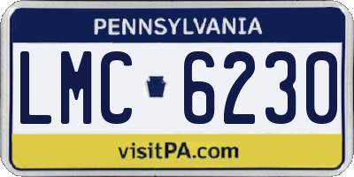 PA license plate LMC6230