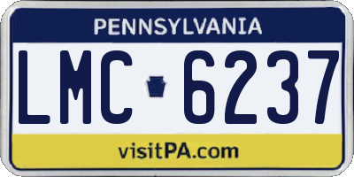 PA license plate LMC6237