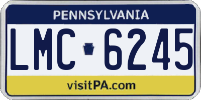 PA license plate LMC6245
