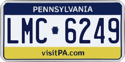 PA license plate LMC6249