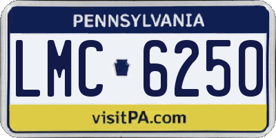 PA license plate LMC6250