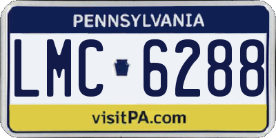 PA license plate LMC6288