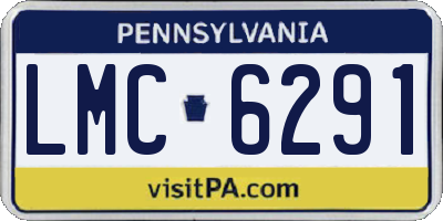PA license plate LMC6291