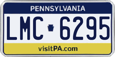 PA license plate LMC6295
