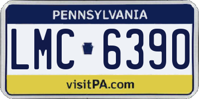 PA license plate LMC6390
