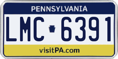 PA license plate LMC6391
