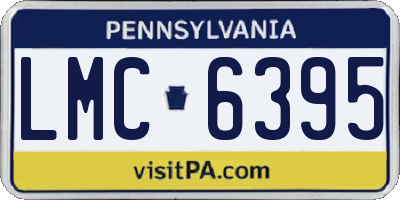PA license plate LMC6395