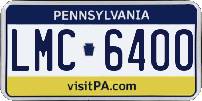 PA license plate LMC6400