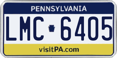 PA license plate LMC6405