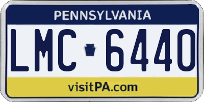 PA license plate LMC6440