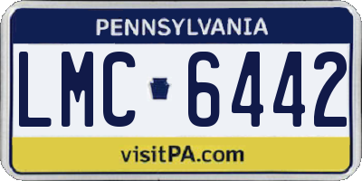 PA license plate LMC6442