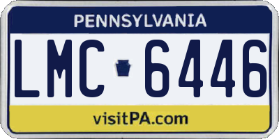 PA license plate LMC6446