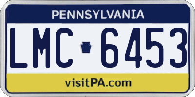 PA license plate LMC6453