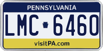 PA license plate LMC6460