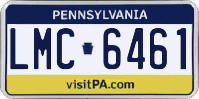 PA license plate LMC6461