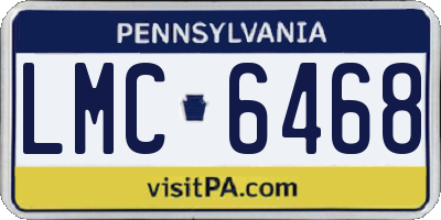 PA license plate LMC6468