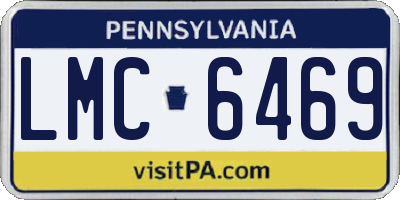 PA license plate LMC6469