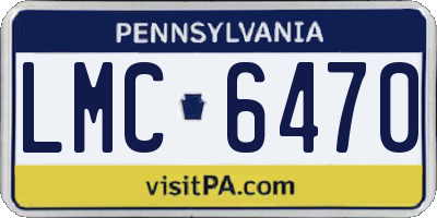 PA license plate LMC6470