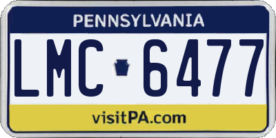 PA license plate LMC6477