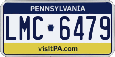 PA license plate LMC6479