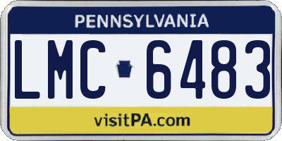 PA license plate LMC6483