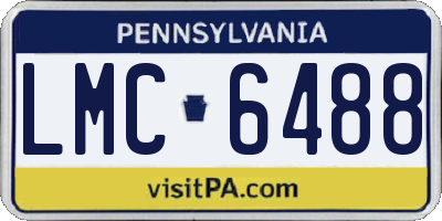 PA license plate LMC6488
