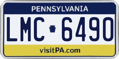 PA license plate LMC6490