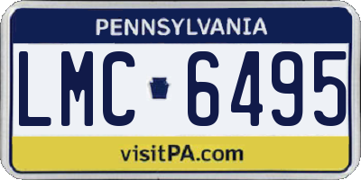 PA license plate LMC6495