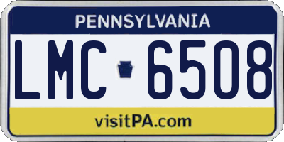 PA license plate LMC6508