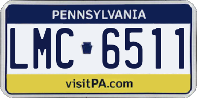 PA license plate LMC6511