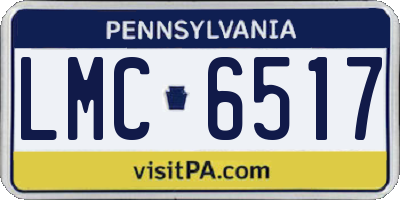 PA license plate LMC6517