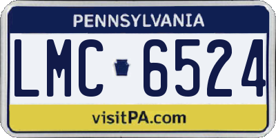 PA license plate LMC6524