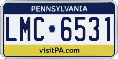 PA license plate LMC6531
