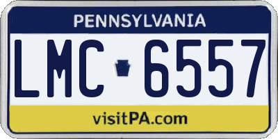 PA license plate LMC6557