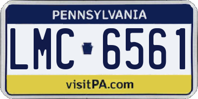 PA license plate LMC6561