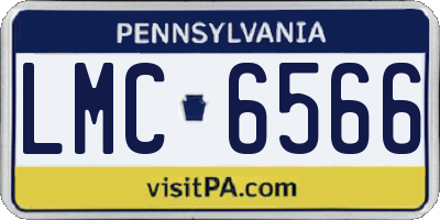 PA license plate LMC6566