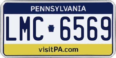 PA license plate LMC6569